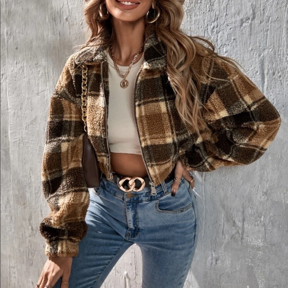 Shein crop jacket